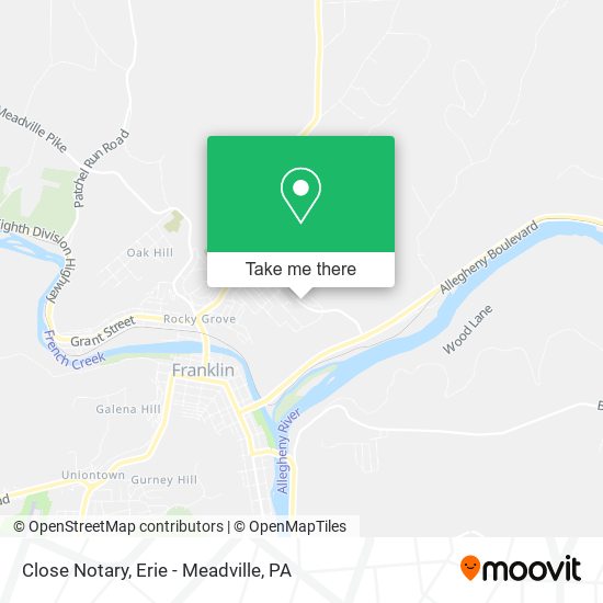 Mapa de Close Notary