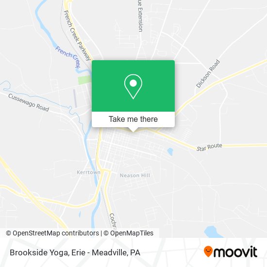 Brookside Yoga map