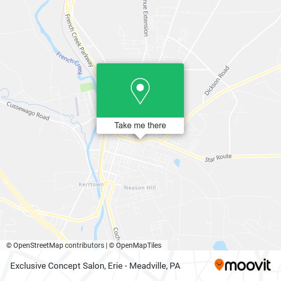 Mapa de Exclusive Concept Salon