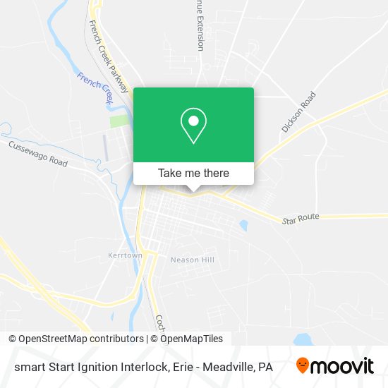 Mapa de smart Start Ignition Interlock