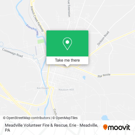 Mapa de Meadville Volunteer Fire & Rescue