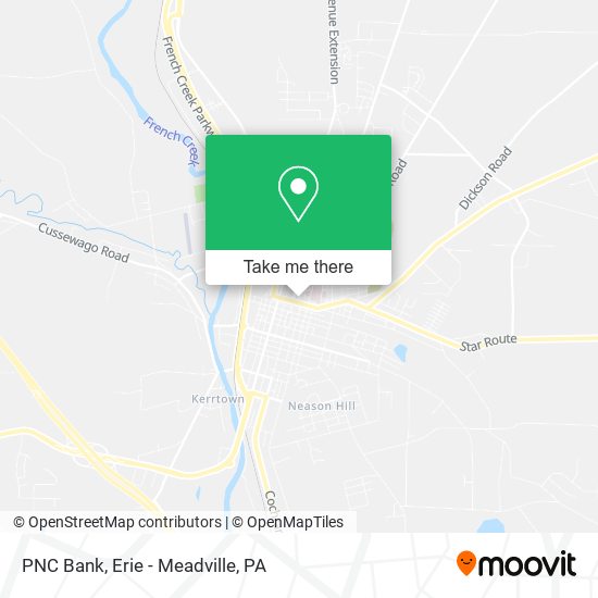 PNC Bank map