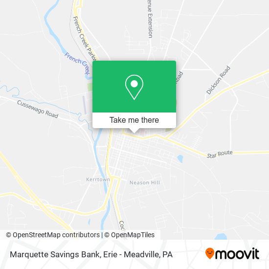 Marquette Savings Bank map