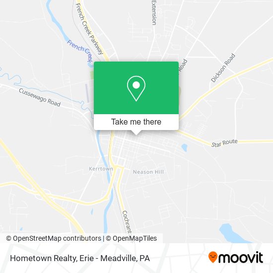 Hometown Realty map