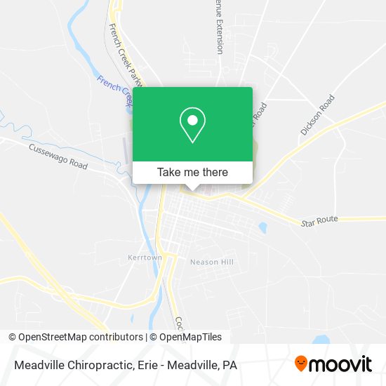 Mapa de Meadville Chiropractic