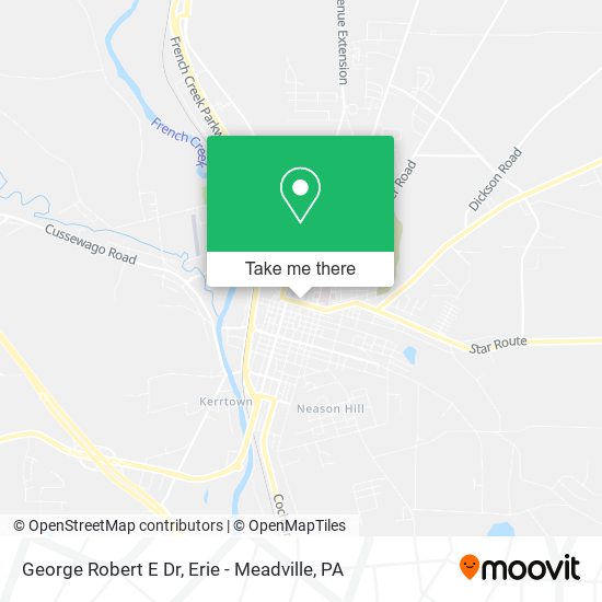 George Robert E Dr map