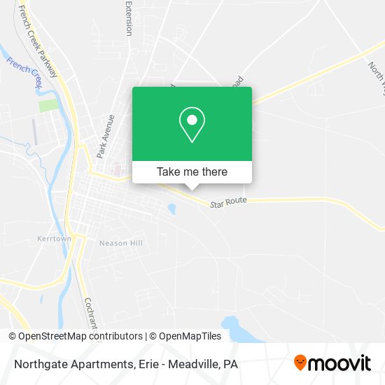 Northgate Apartments map