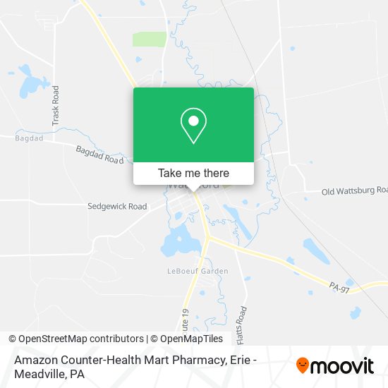Amazon Counter-Health Mart Pharmacy map
