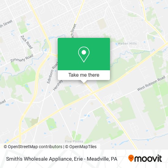 Mapa de Smith's Wholesale Appliance
