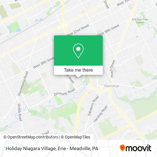 Mapa de Holiday Niagara Village