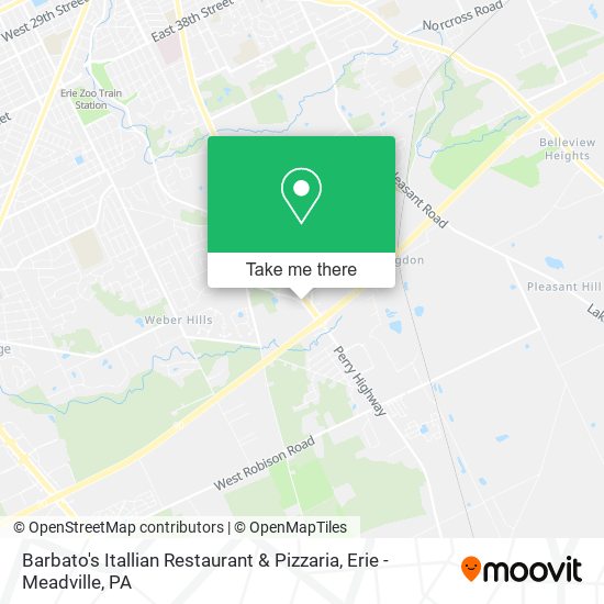 Mapa de Barbato's Itallian Restaurant & Pizzaria