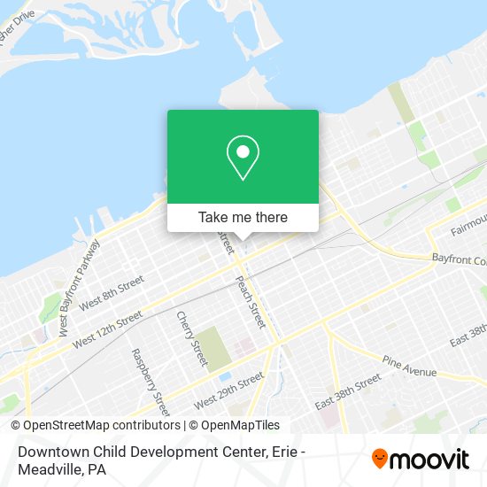 Downtown Child Development Center map