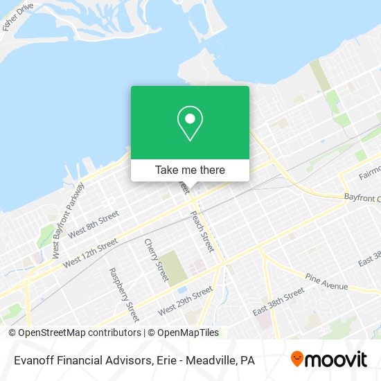 Evanoff Financial Advisors map