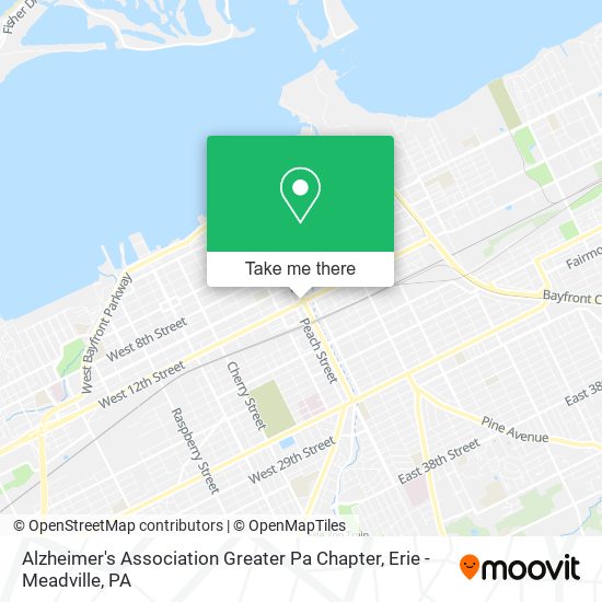 Mapa de Alzheimer's Association Greater Pa Chapter