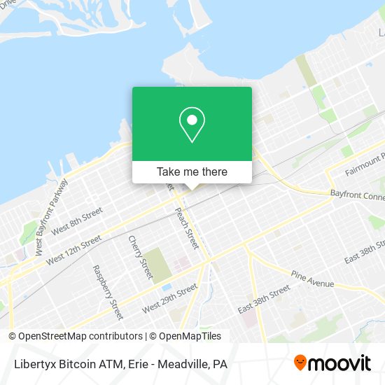 Mapa de Libertyx Bitcoin ATM