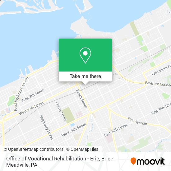 Office of Vocational Rehabilitation - Erie map