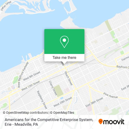 Americans for the Competitive Enterprise System map