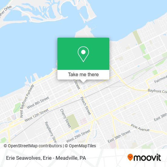 Erie Seawolves map