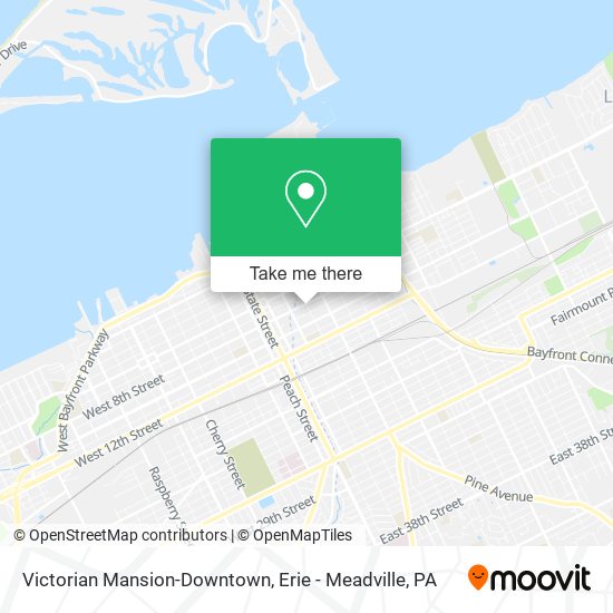 Victorian Mansion-Downtown map