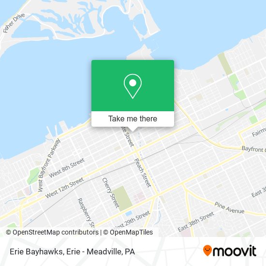 Erie Bayhawks map