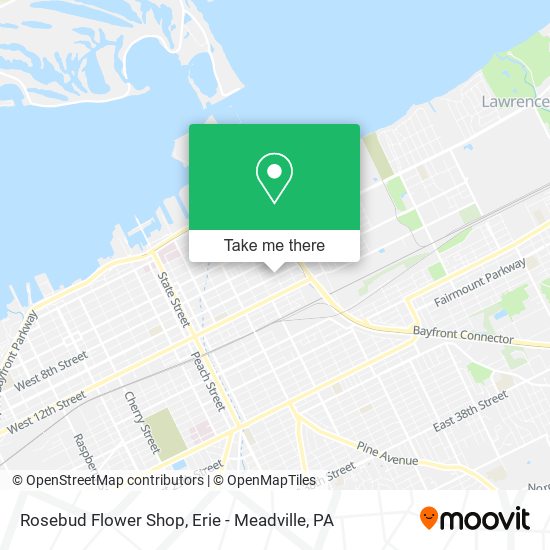 Rosebud Flower Shop map