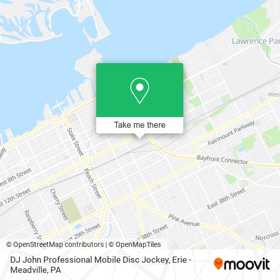 DJ John Professional Mobile Disc Jockey map
