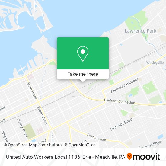 United Auto Workers Local 1186 map