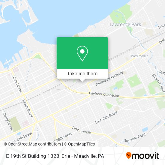 E 19th St Building 1323 map