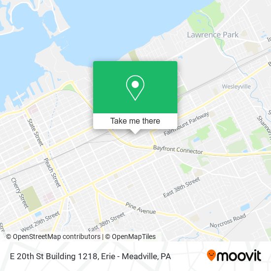 E 20th St Building 1218 map