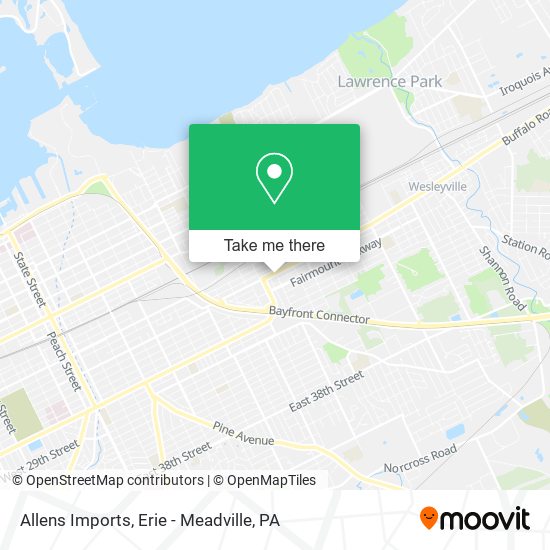 Allens Imports map