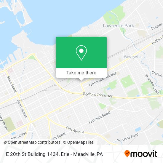 Mapa de E 20th St Building 1434