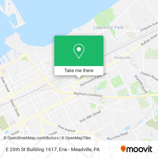 Mapa de E 20th St Building 1617
