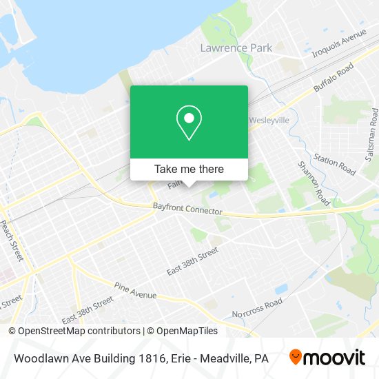 Woodlawn Ave Building 1816 map