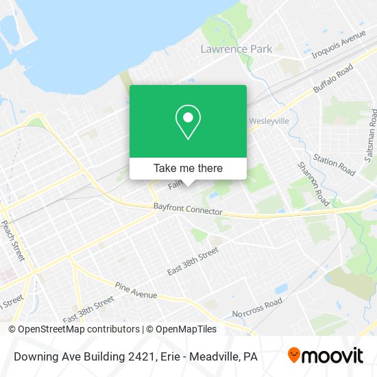 Downing Ave Building 2421 map