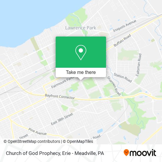 Mapa de Church of God Prophecy