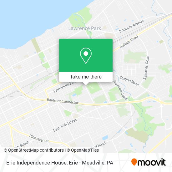 Erie Independence House map