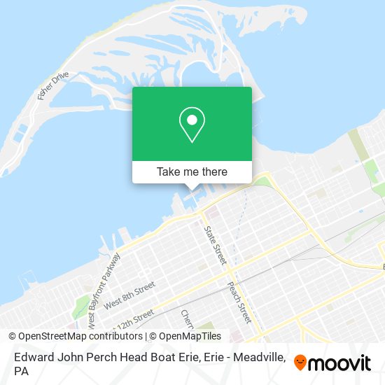 Mapa de Edward John Perch Head Boat Erie