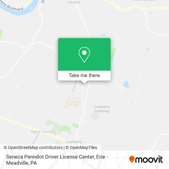 Mapa de Seneca Penndot Driver License Center