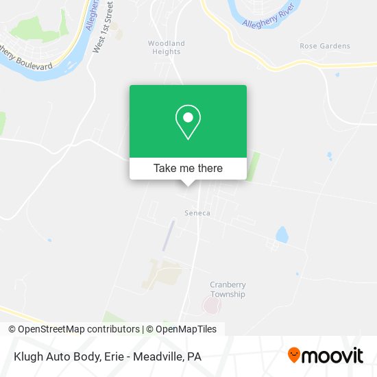 Mapa de Klugh Auto Body