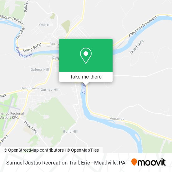 Samuel Justus Recreation Trail map