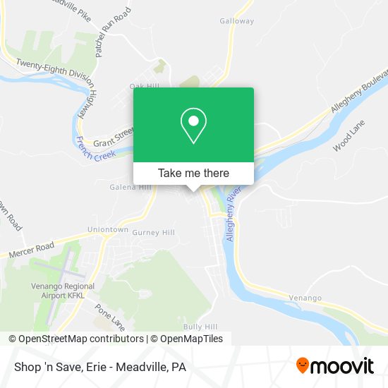 Shop 'n Save map