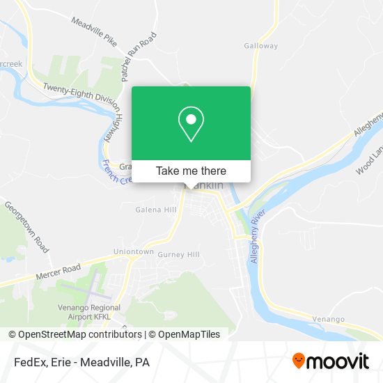 Mapa de FedEx
