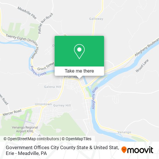 Mapa de Government Offices City County State & United Stat