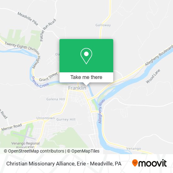 Mapa de Christian Missionary Alliance