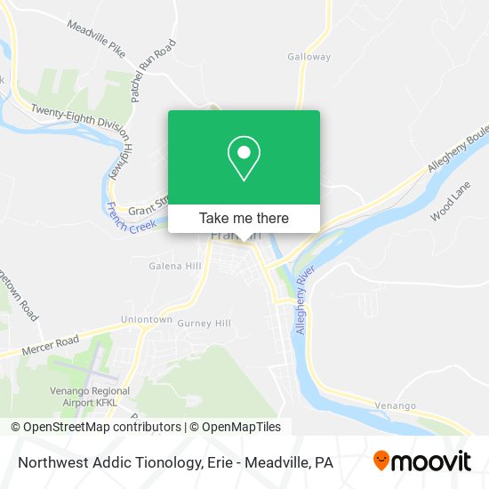 Northwest Addic Tionology map