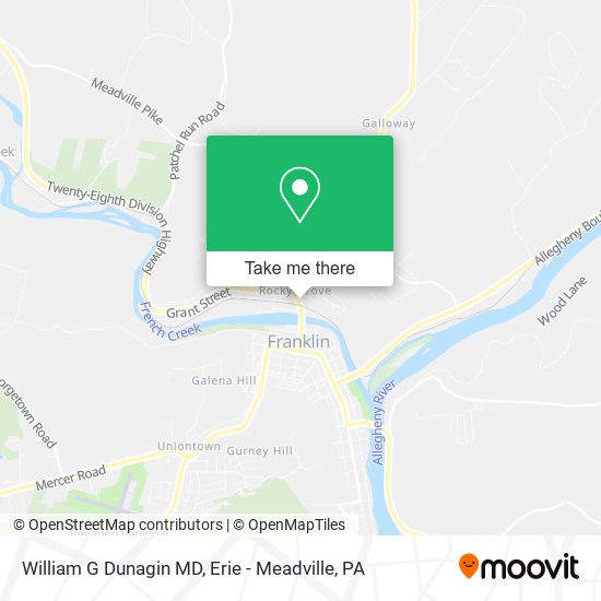 Mapa de William G Dunagin MD