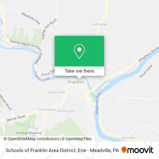 Mapa de Schools of Franklin Area District