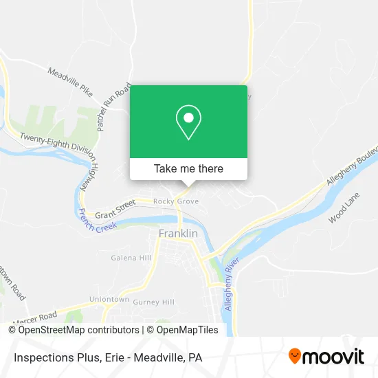 Inspections Plus map