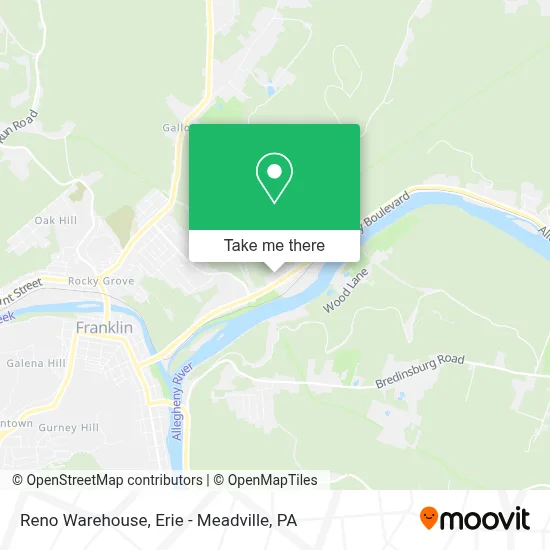 Reno Warehouse map