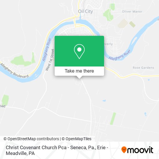 Christ Covenant Church Pca - Seneca, Pa. map